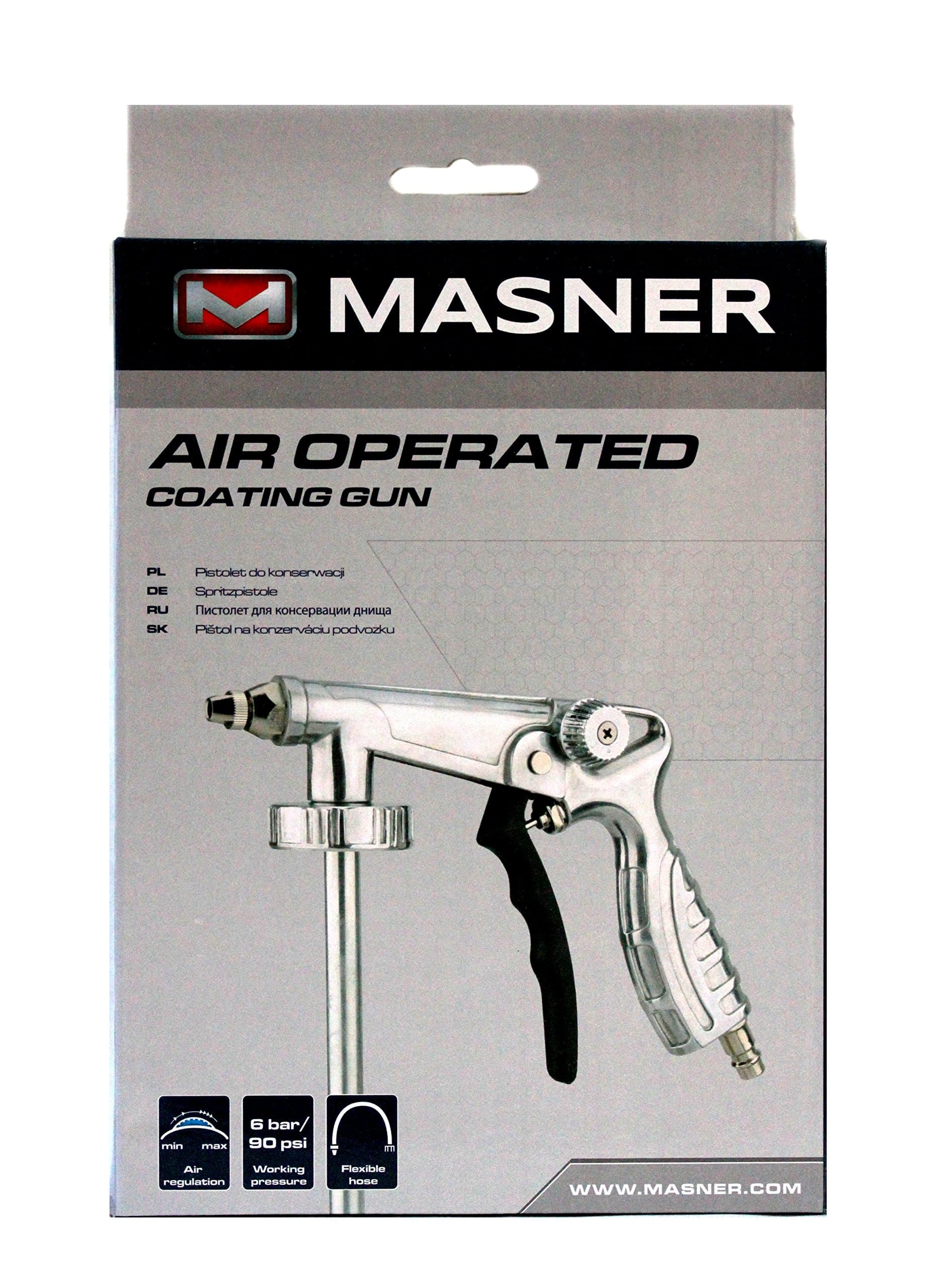 MASNER Rust Proofing AIR GUN for Under Body COATING Cavity Wax Stone Chip Antigravel