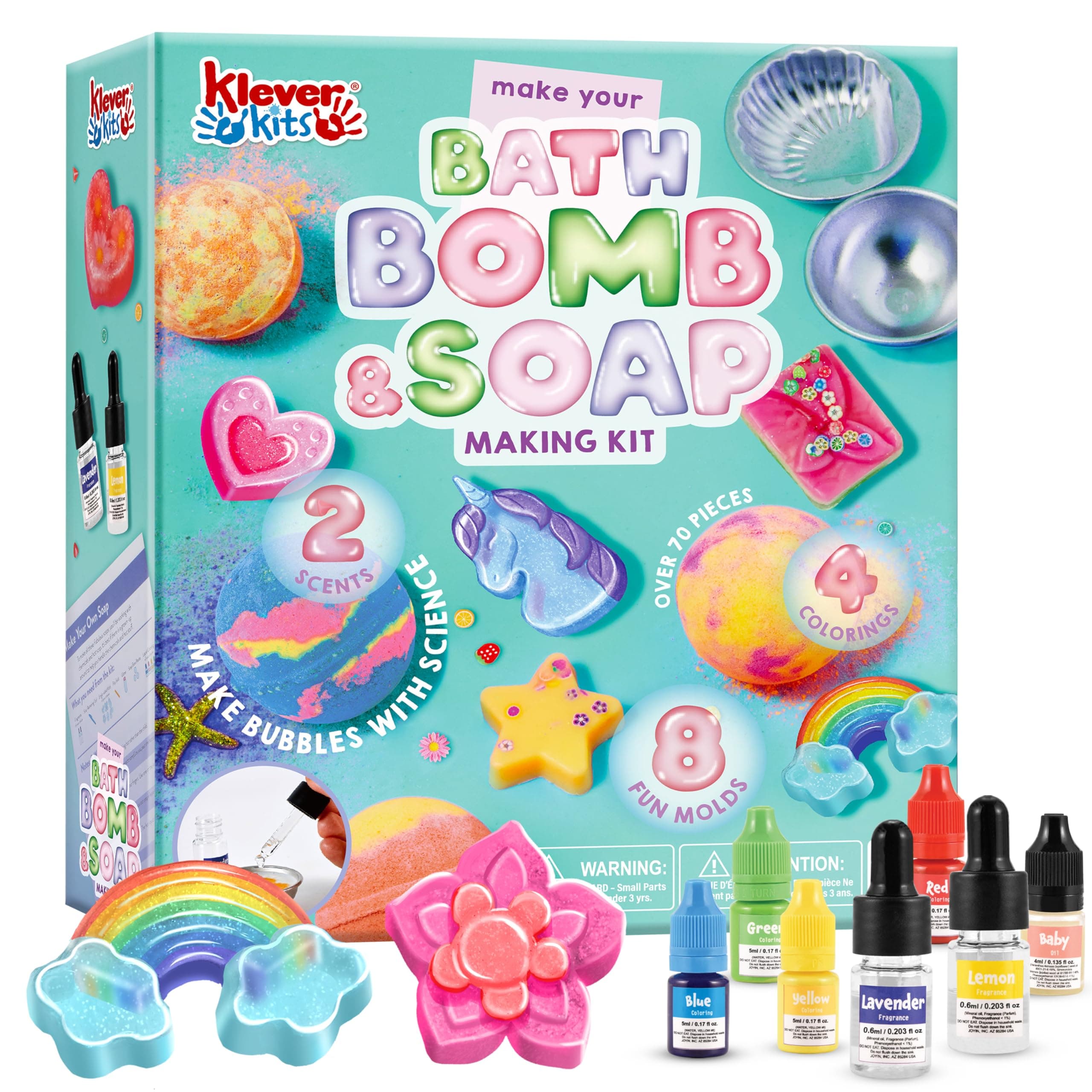 Kid's 2-in-1 Bath Bomb Soap Making Kit