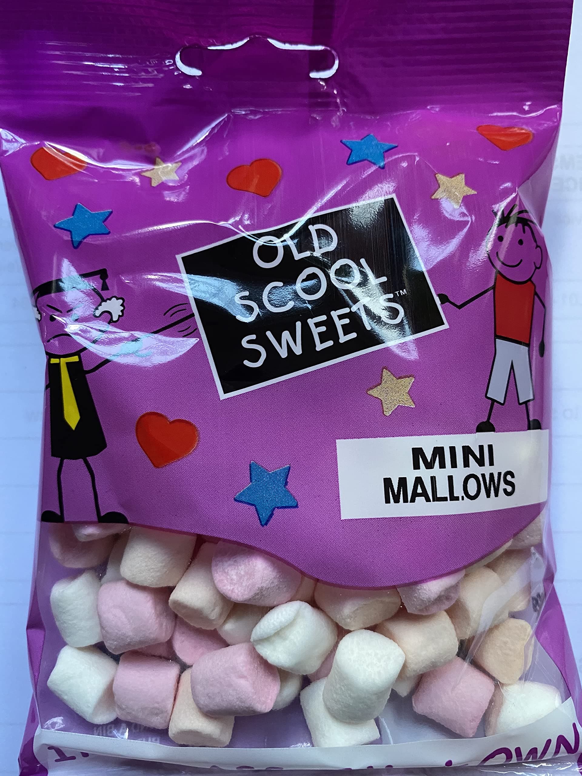 Quality Sweets Mini Marshmallows Pink and White 30g Mini Mallows (Pic n Mix Any 20 Bags = Free Standard Shipping Worth £2.49)