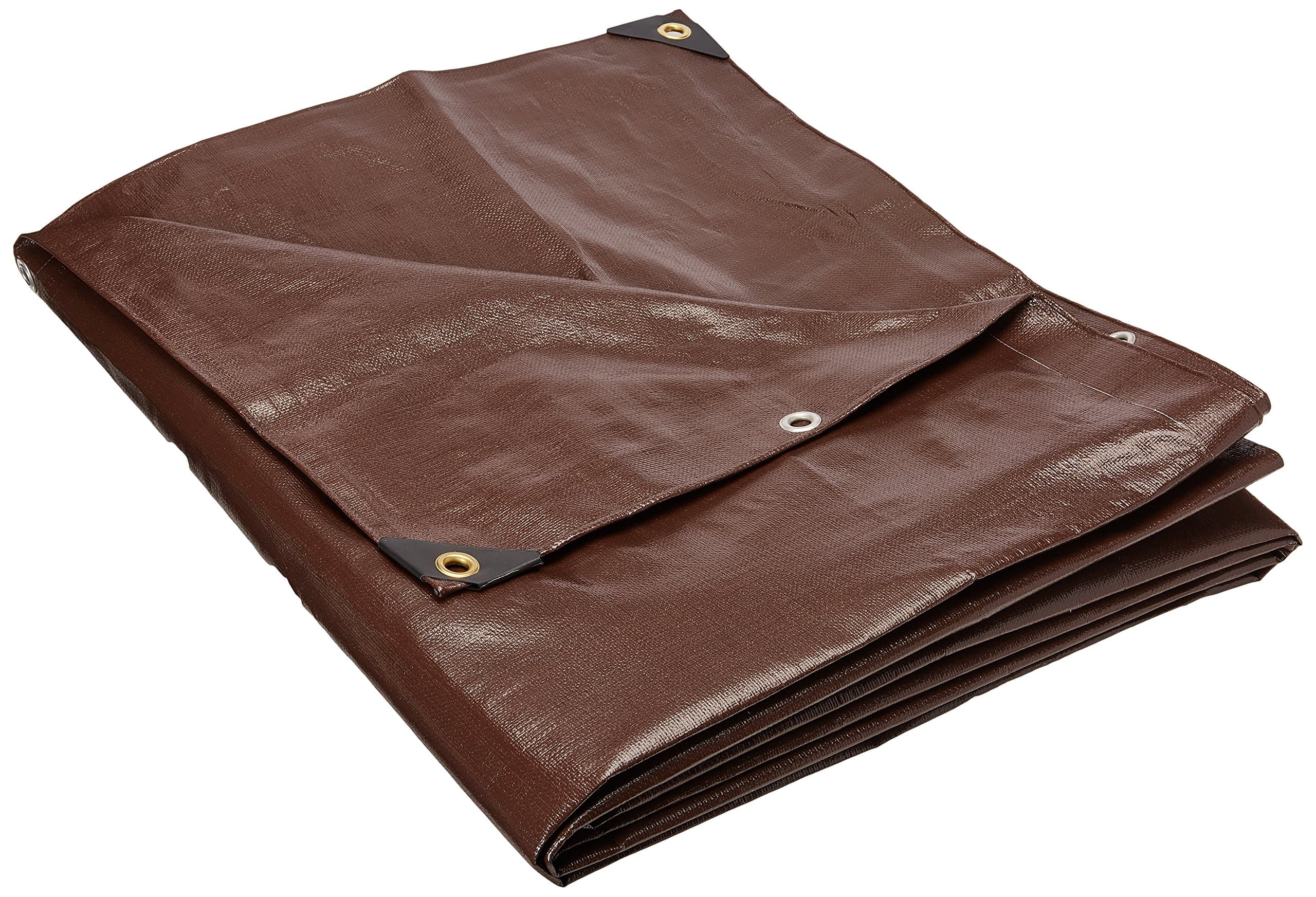 TarpsDirect4 ft. x 20 ft. Super Heavy Duty 8 OZ. Brown Tarp - 16 Mil Thick