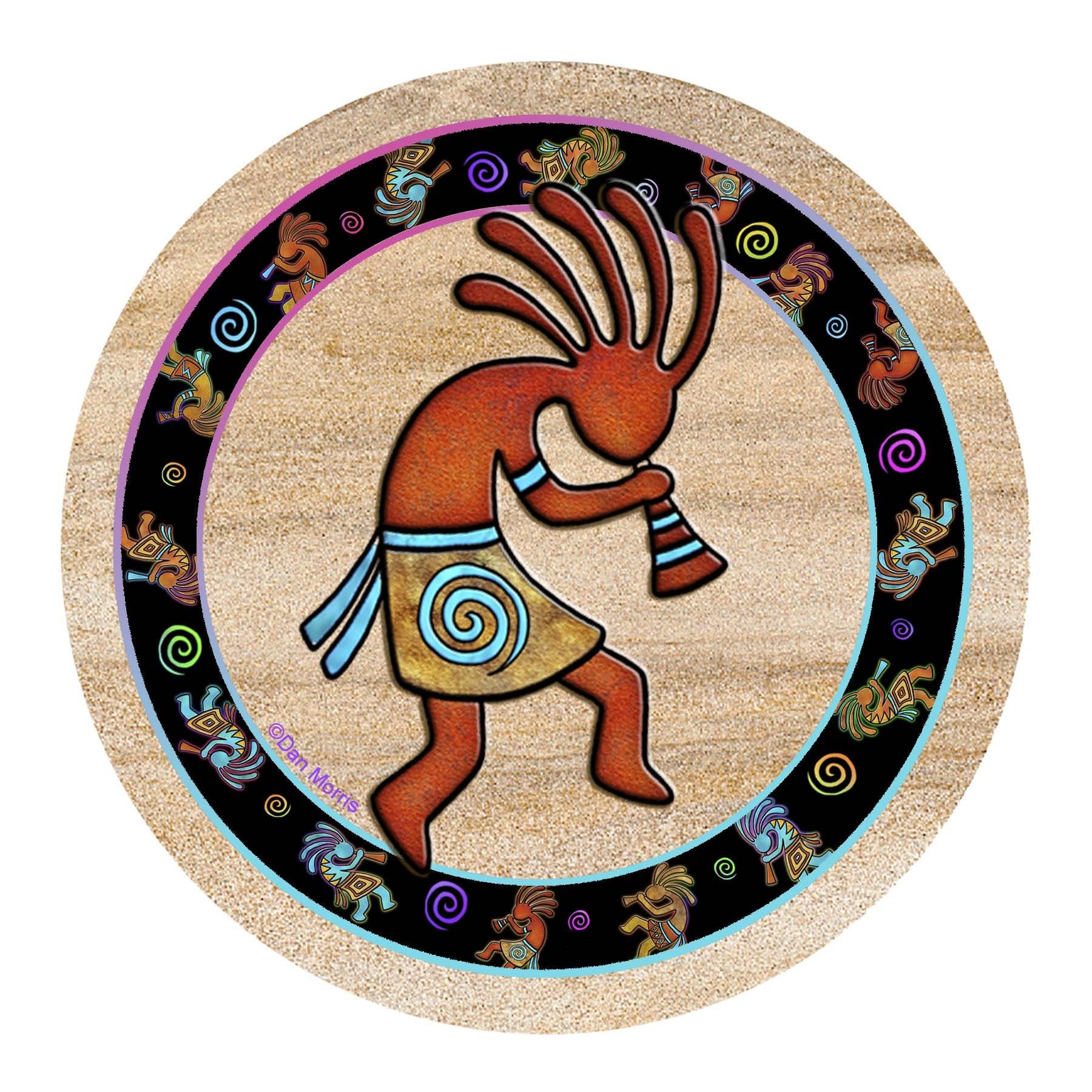 Thirstystone Drink Coaster Set, Kokopelli Toss