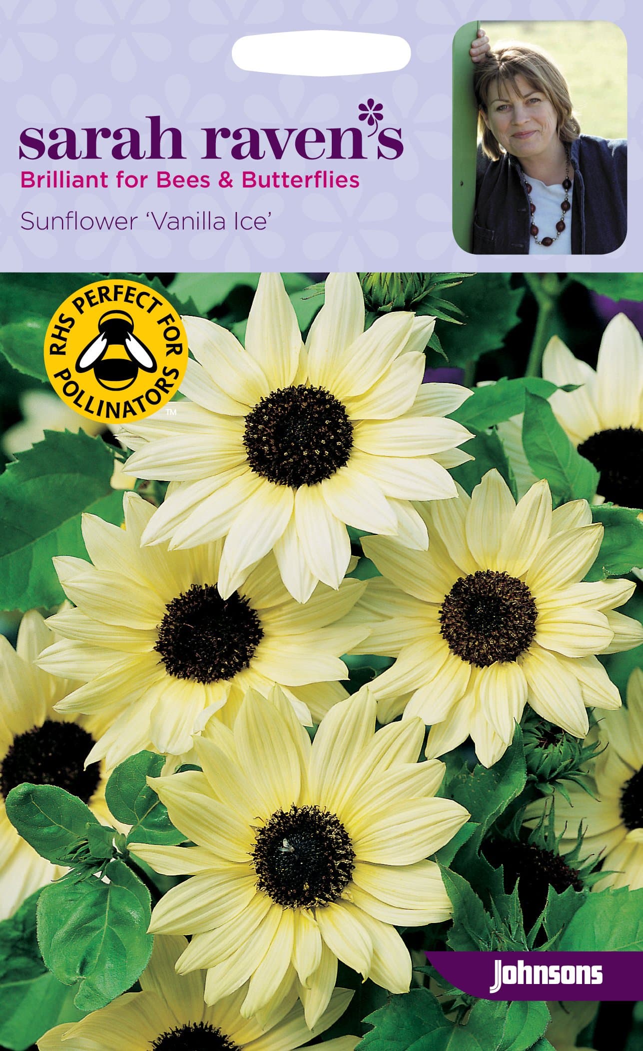 Johnsons Seed Sarah Raven's Sunflower Vanilla Ice (1)