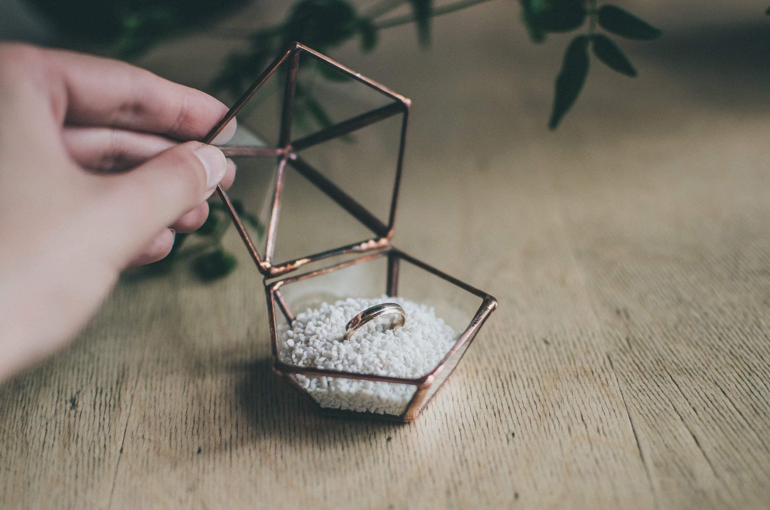 MINI Engagement Ring Box Glass Ring box