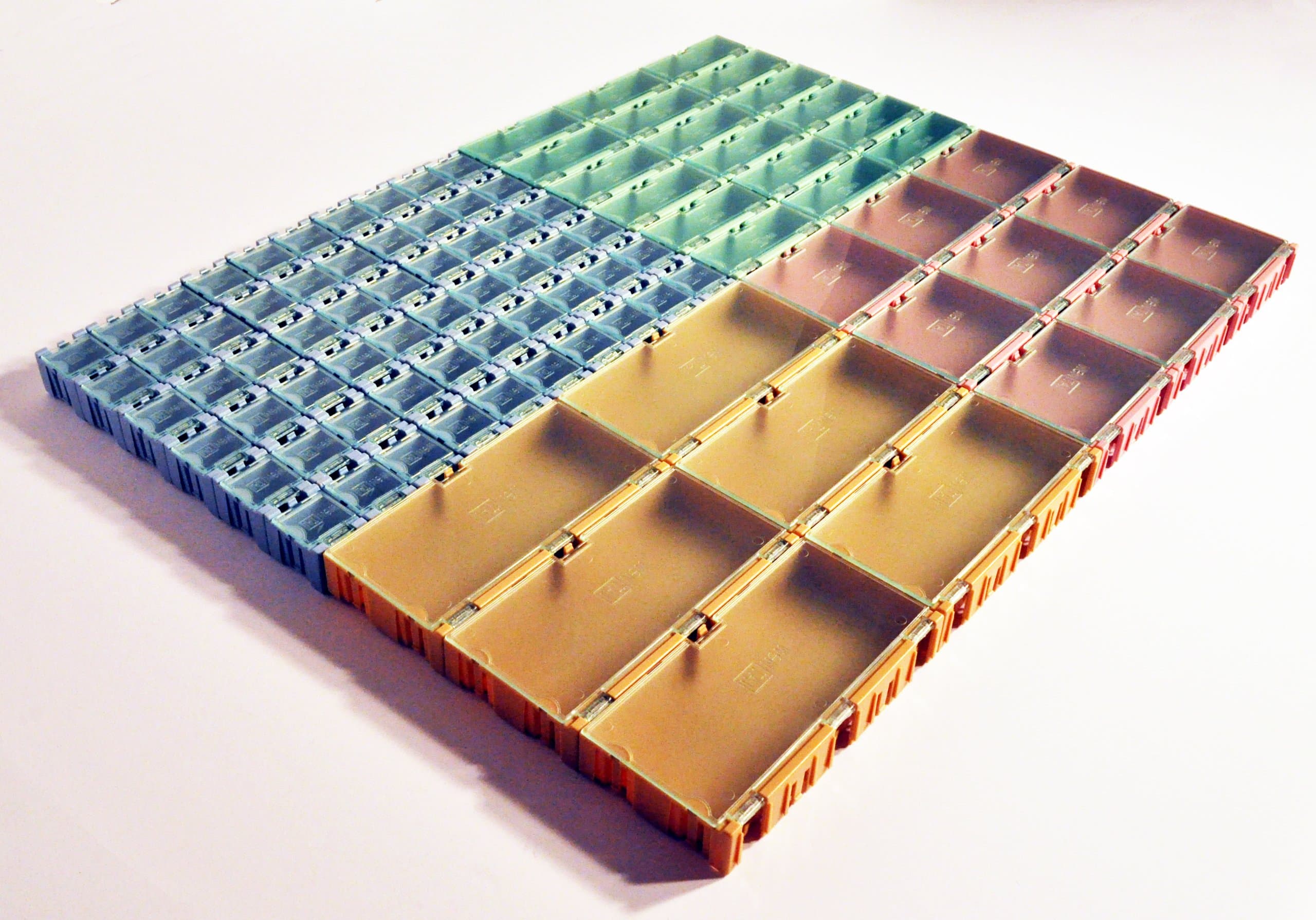 Component SMD Storage Boxes (93 boxes, 6 XL, 9 large, 18 med, 60 small)