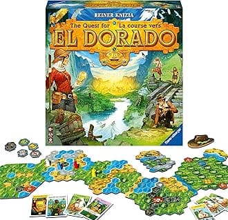 The Quest for El Dorado - Strategy Board Game for Kids and Adults Age 10 Years Up - 2 to 4 Players