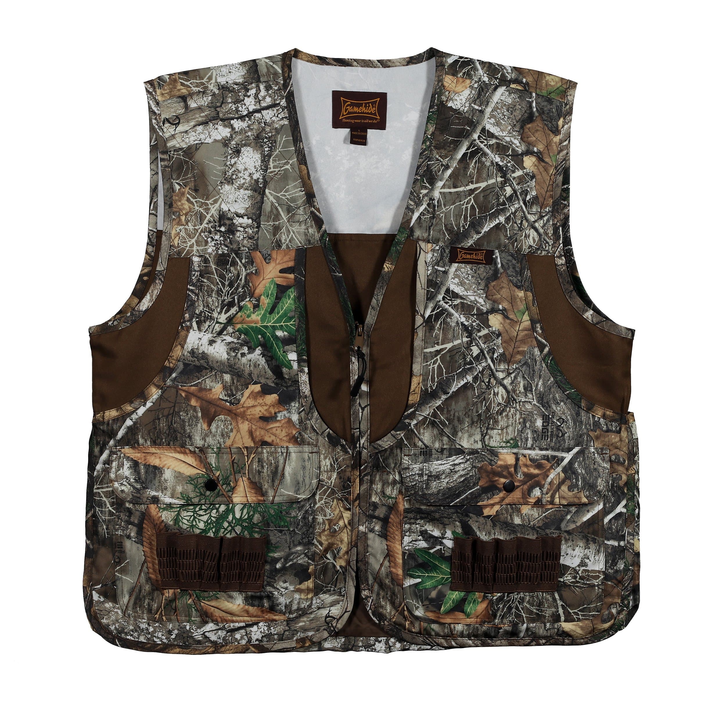 GamehideCamo Front Loading Upland Dove Hunting Vest with Camo Back