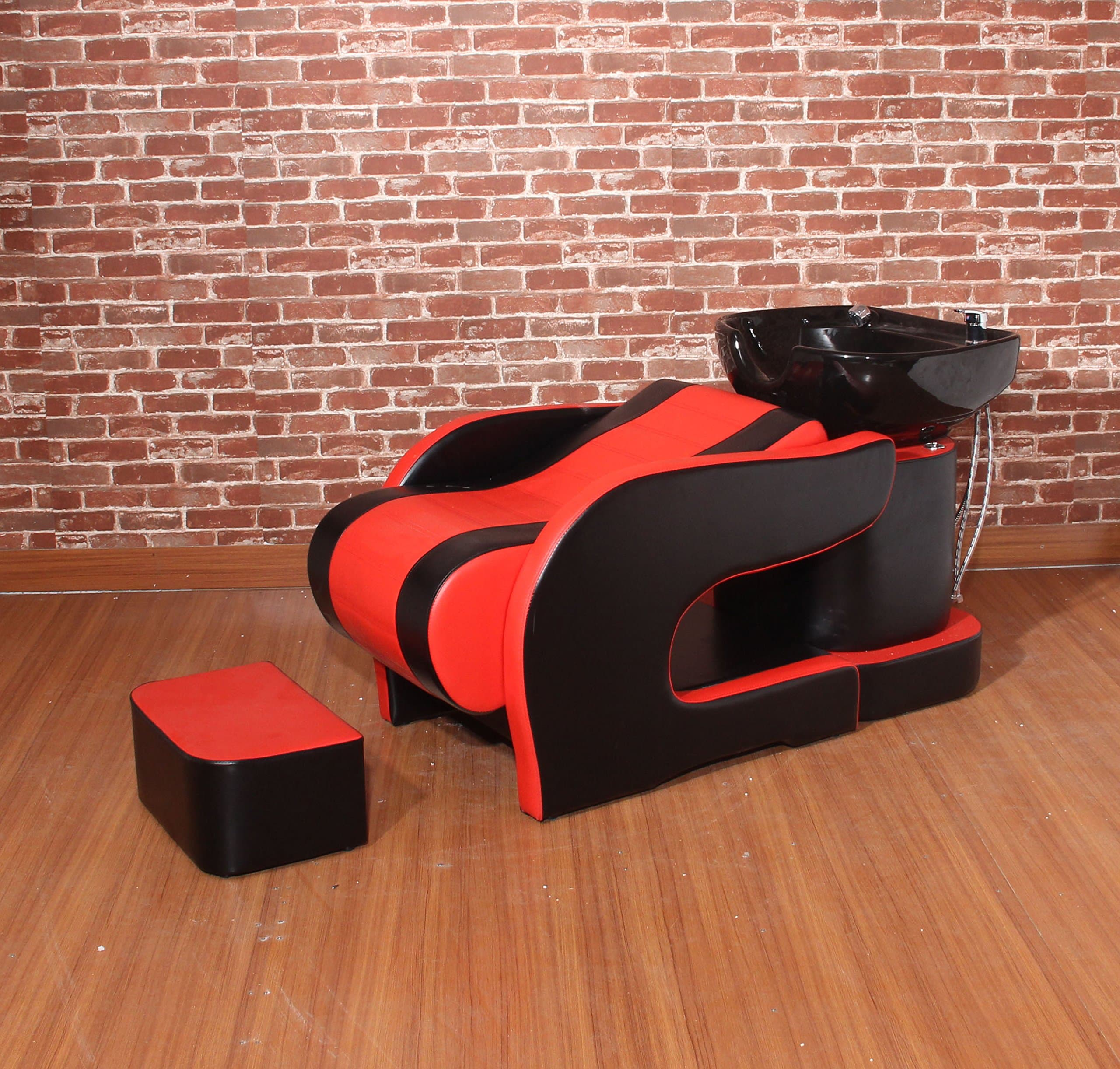 Backwash Shampoo Bed Unit Chair Salon Ceramic Basin