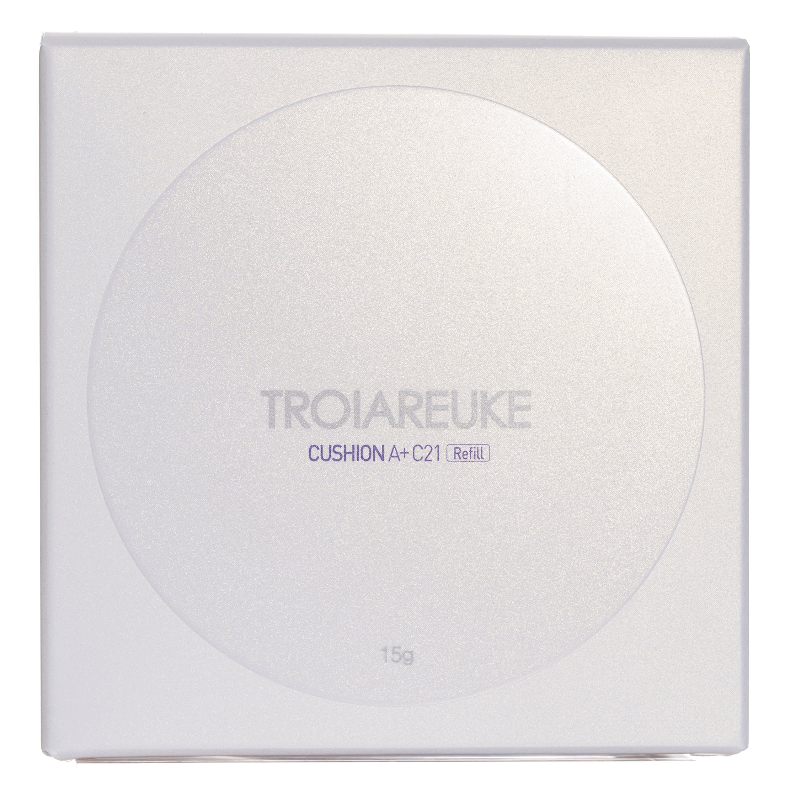 TROIAREUKE H+ / A+ / Seoul Cushion Foundation & 2 Refill Set, 21,23 Beige - SPF50+ PA++++ Healing Skincare Cushion (2Refill#21)