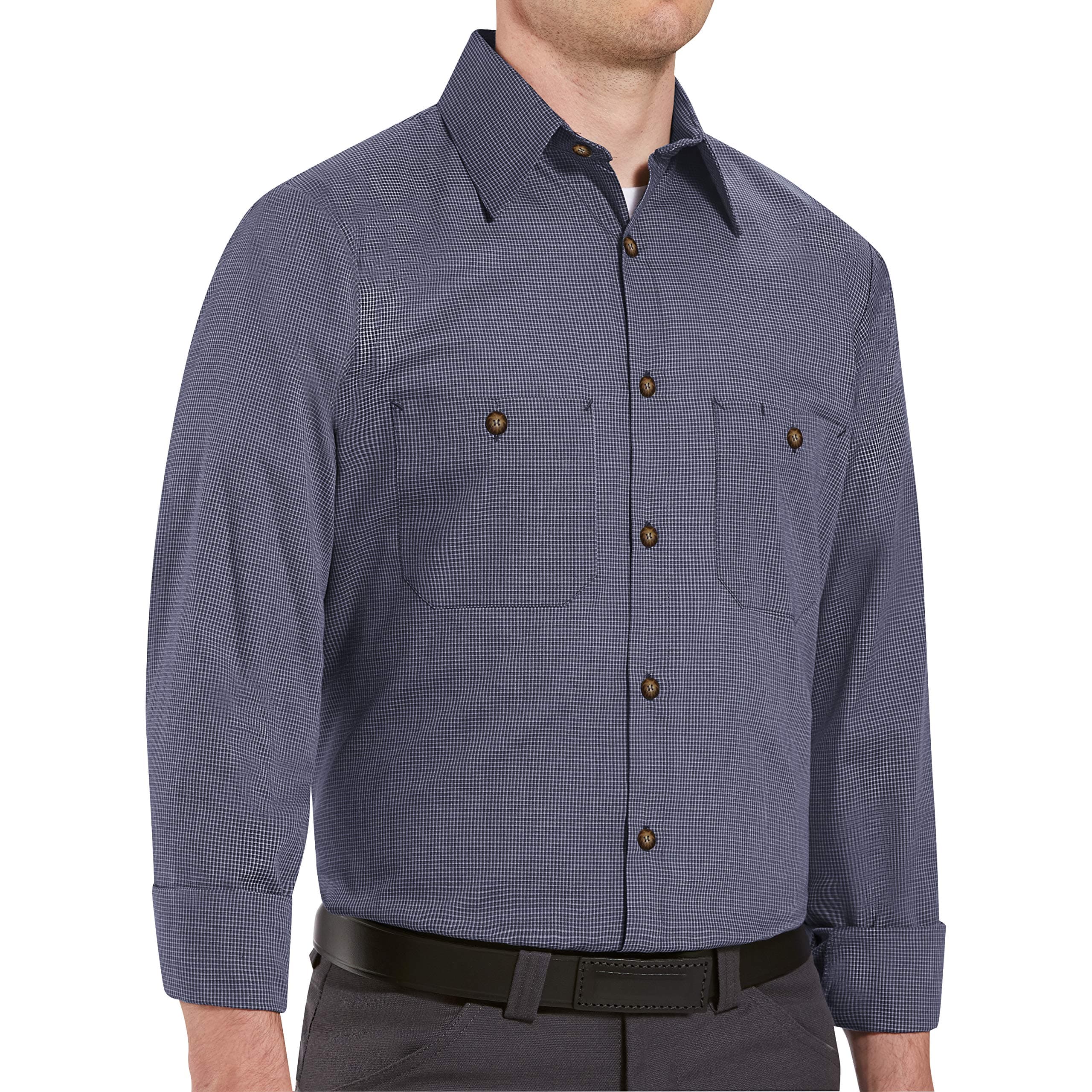 Red Kap Men's RK Micro Check Uniform Shirt