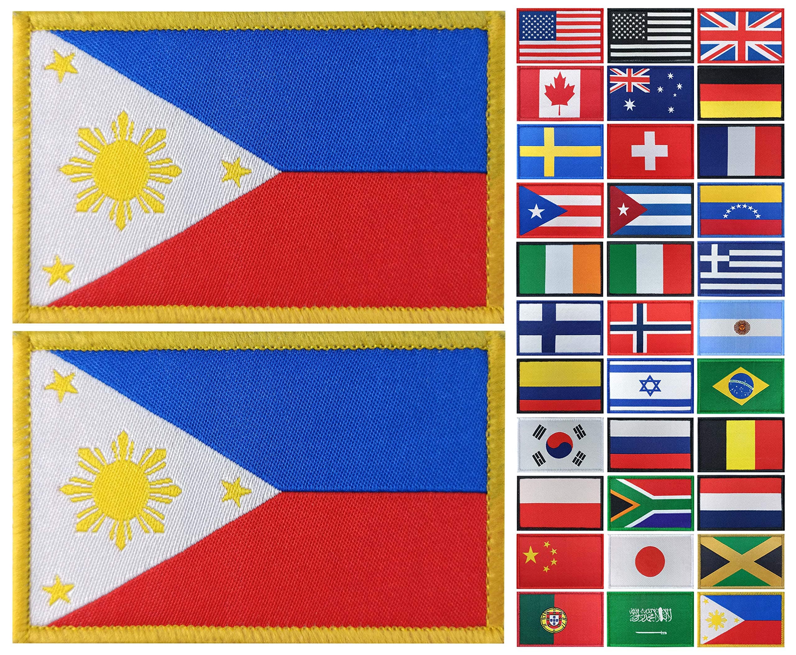 JBCD-2 Pack National Woven Patches (Philippines)