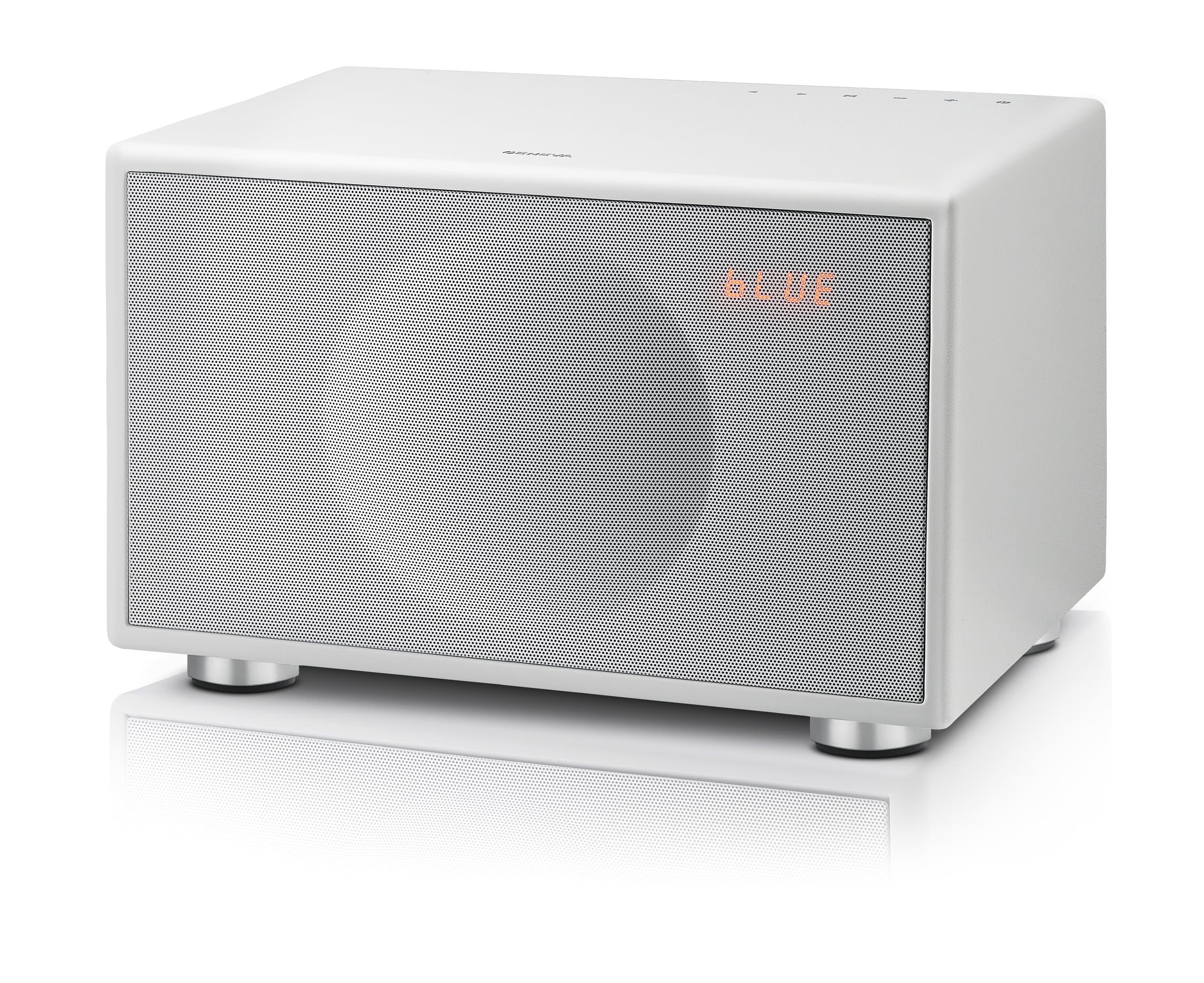Geneva Sound 4111 System Model L Wireless High Powered All-in-One HiFi with CD, Bluetooth and FM - Matte White