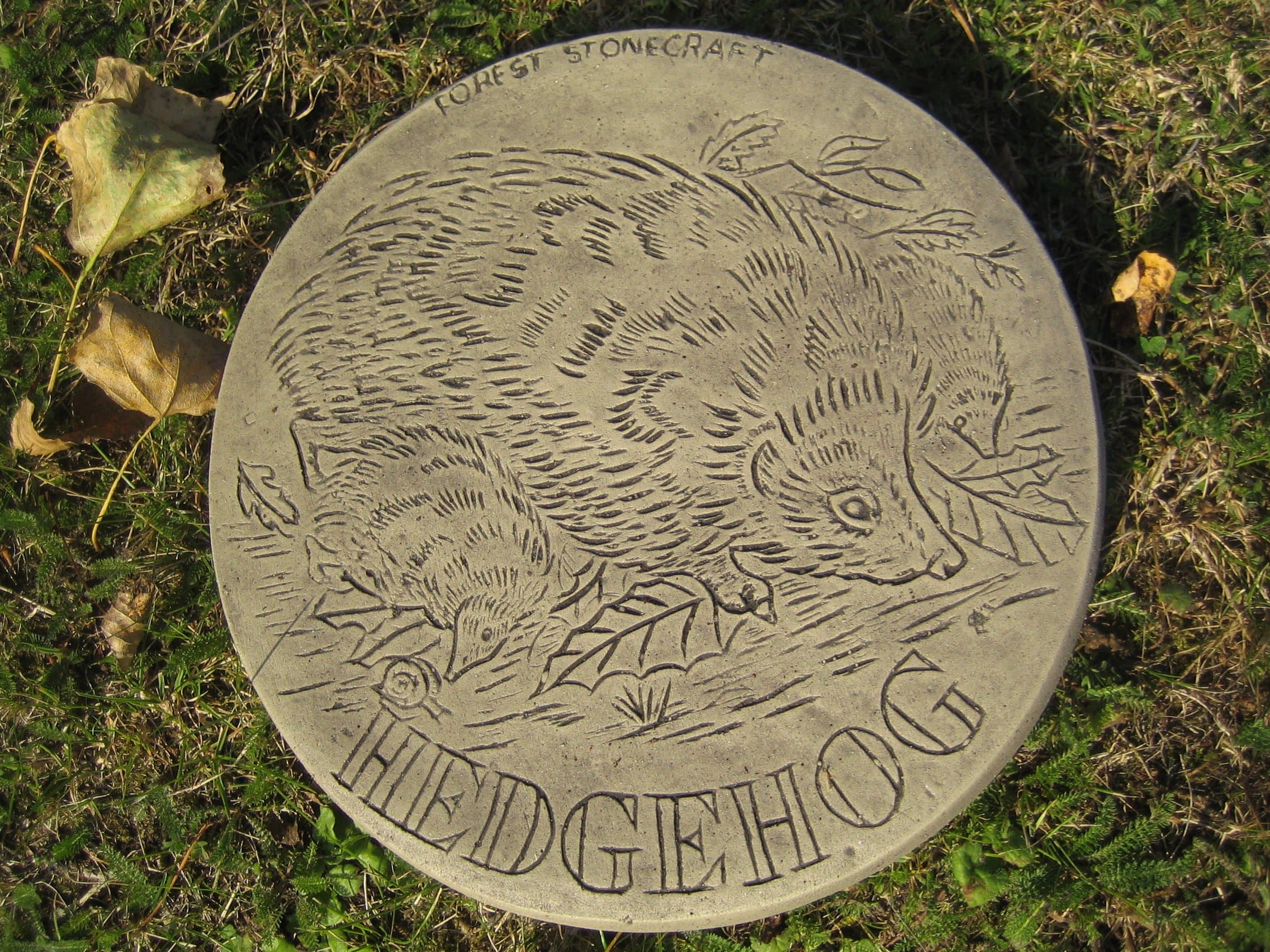 Hedgehog Stepping stone garden ornament