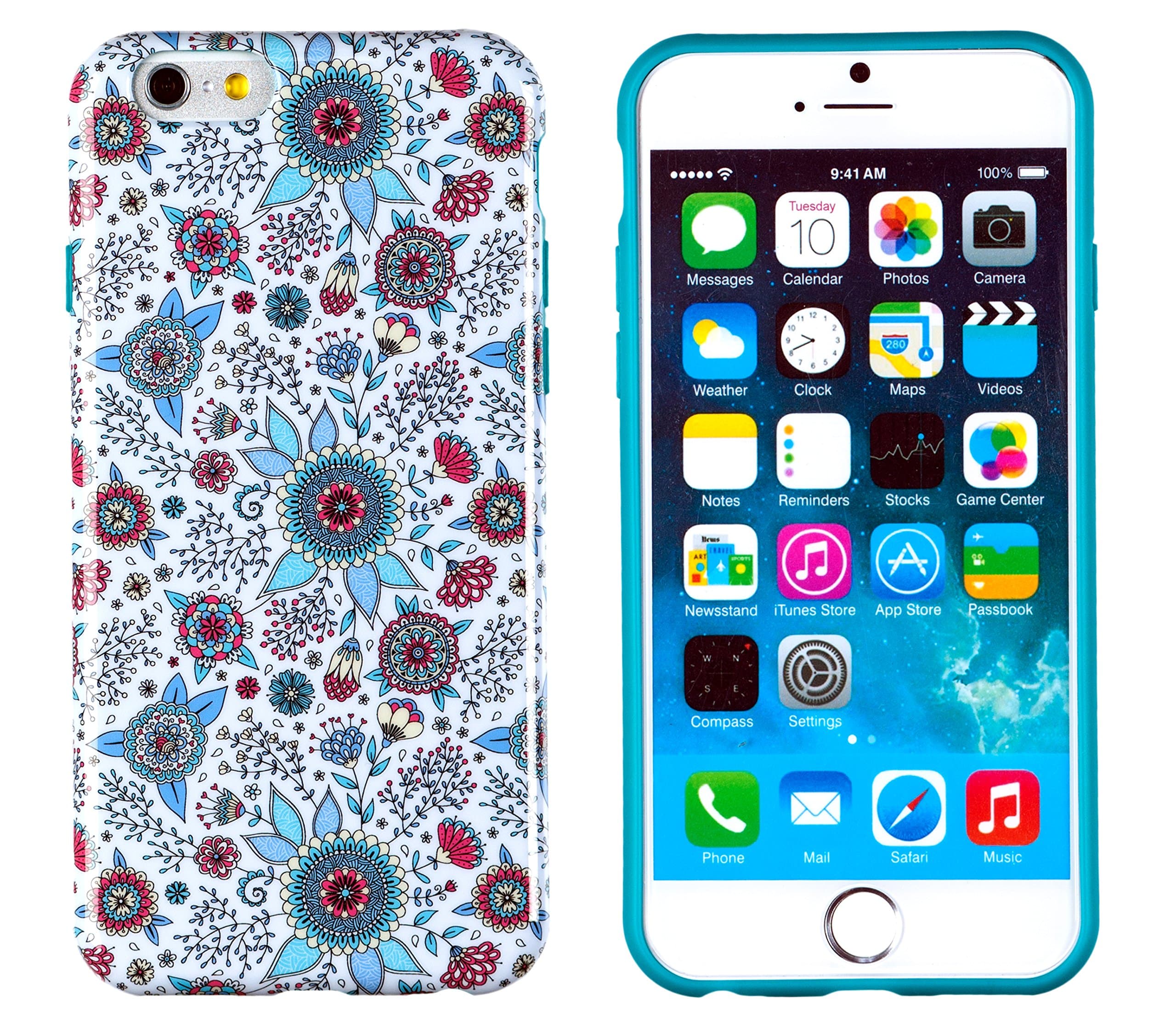 iPhone 6 Plus + Case, DandyCase Perfect PATTERNNo Chip/No Peel Flexible Slim TPU Case Cover for Apple iPhone 6 Plus (5.5" Screen) [Spring Flowers]