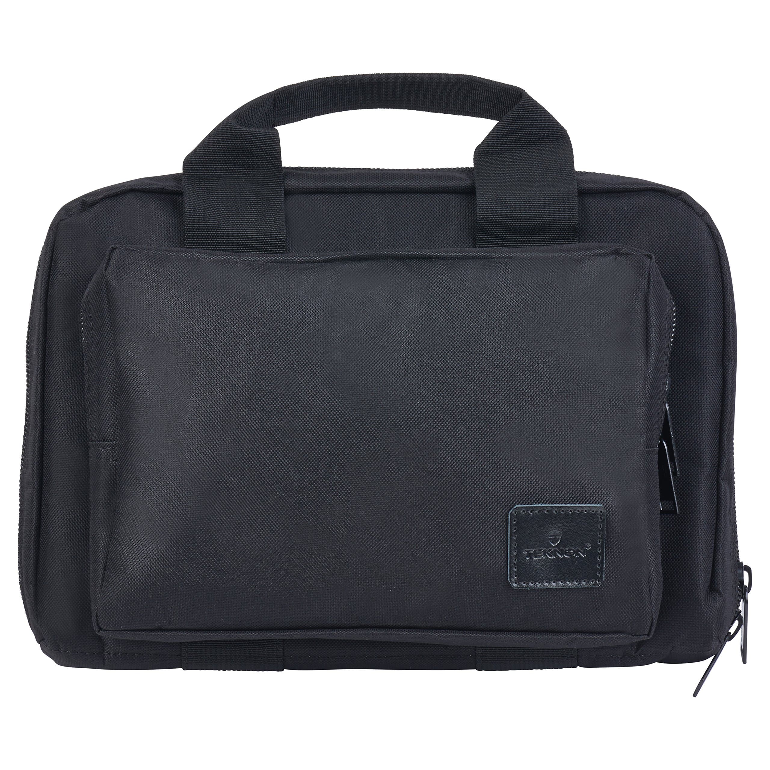 Water Resistant Dual Gun Bag/Case - Compact Soft Padded Range Bag for Handguns