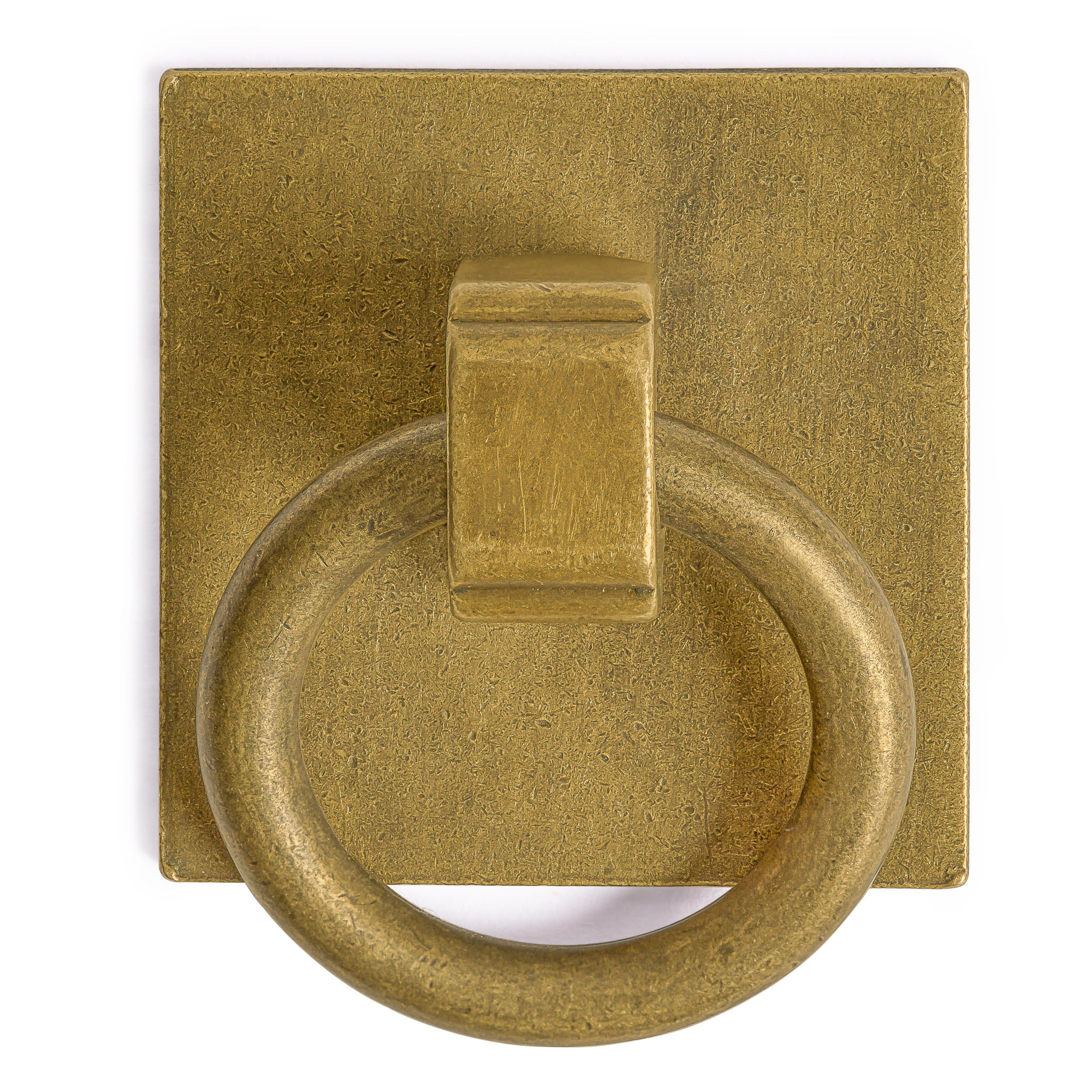 Hardware Philosophy CBH Brass Ring Plate Drawer Pulls Set 1.25" - Set of 2