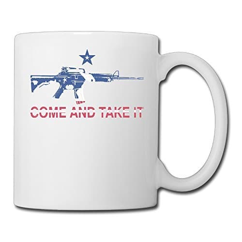 AR-15 Come And Take It Picture Ceramic Personalized Mugs