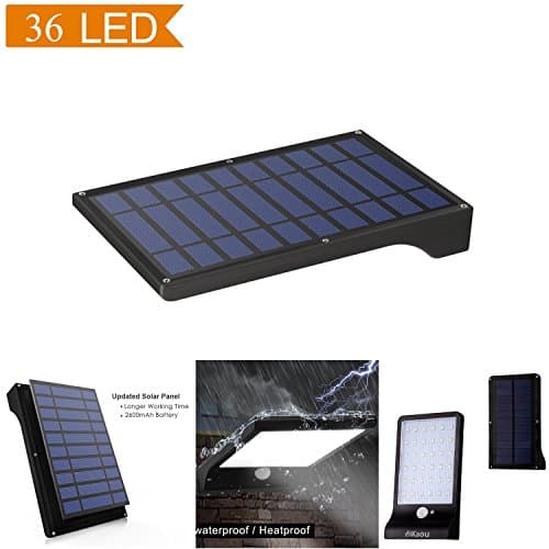 DIKAOU Solar Light, 36 LED Outdoor Solar Sensor Motion Light Powered Wireless Waterproof Exterior Bright Security Lights for Wall
