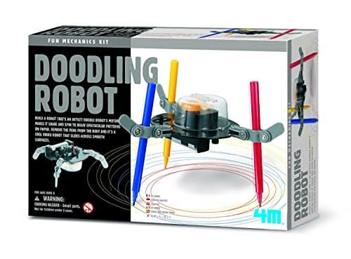 Fun Mechanics Kit Make Your Own Art Doodling Patterns Robot - Robotic Gadget Set Creative - Arts & Crafts Toys & Games Gift Present Idea For Birthdays Age 8+ Girls Boys Kids Children
