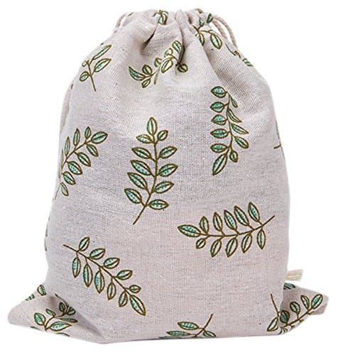 Fablcrew Storage Bag Olive Leaf Shoulder Tote Sack Bag Drawstring Backpack Bag for Travel Sport L