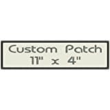 Rectangle Custom Embroidered Name Patch - 5" X 2" - Iron on or Sew On