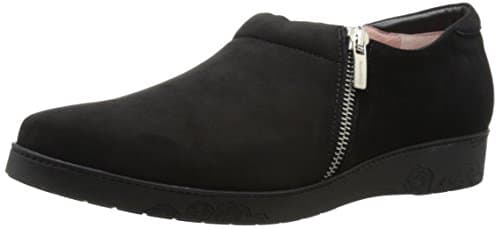 BeautiFeel Women's Deva Flat, Black Suede, 38 BR/7 M US