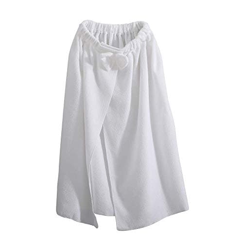 NarwalDate Hotel Microfiber Spa Bath Shower and Bath Wrap for College Dorms, Pools, Gyms, Beaches, Locker Rooms, Bathroom (55" x 31")- White