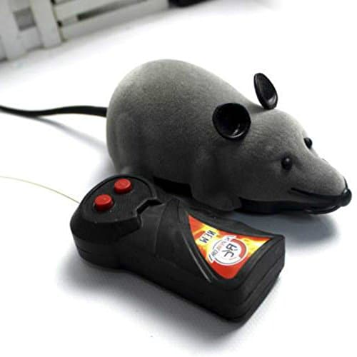 Sciotex(TM) RDF Color Random Remote Control Wireless RC Rat For Cat Dog Mice Pet Toy Kids Novelty Funny Black Gray Brown Colors DY255