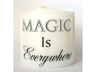 "Magic is Everywhere" Keepsake Votive Candle - Hand crafted by Pagan Witch in UK with COA