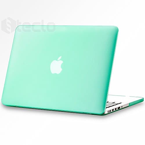 Steklo - Mint GREEN Rubberized Hard Case for MacBook Pro 15.4" Retina Display (Models: A1398) Cover Shell - Mint GREEN