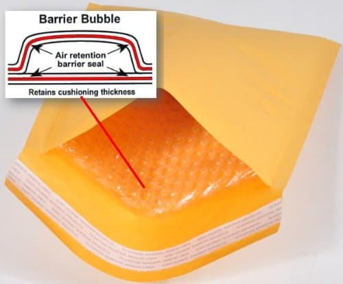 100 pcs, #2, 8.5"x12" Kraft Bubble Mailers 2, Bubble Wrap Mailer, Padded MailersAZS-BM-2