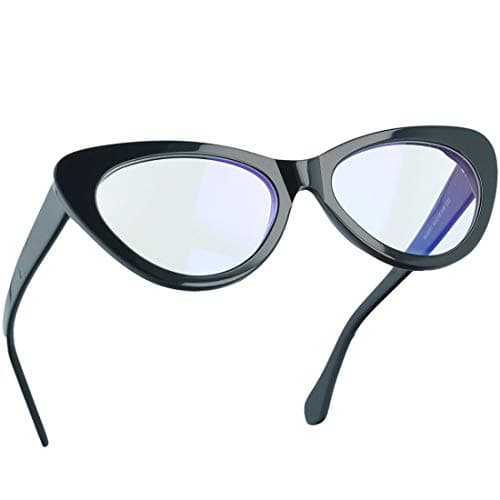 Magic Jing Blue Light Blocking Computer Game Eyeglasses Anti Glare UV Protection Cat Eye Women Glasses