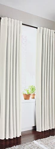 Kenneth Cole Reaction Home Rod Pocket Back Tab Panel from the Soho Velvet Collection in a Vanilla Color