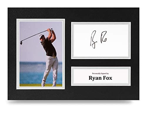 Ryan Fox Signed A4 Photo Display Golf Open Championship Autograph Memorabilia