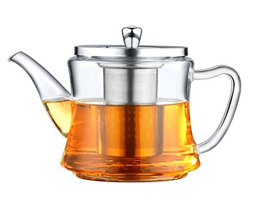 Multifunctional Glass Teapot for making tea and boiling tea, applicable for electromagnetic oven, gas stove, electric ceramic cooker and lightwave oven. 1200ML