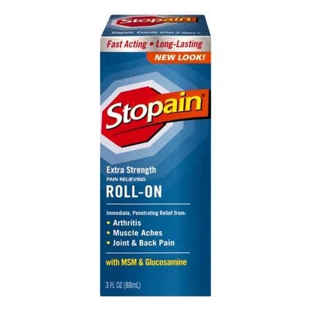 Stopain Extra Strength Pain Relief Roll-On, 3 Ounce (Pack of 3) LKG$JIE