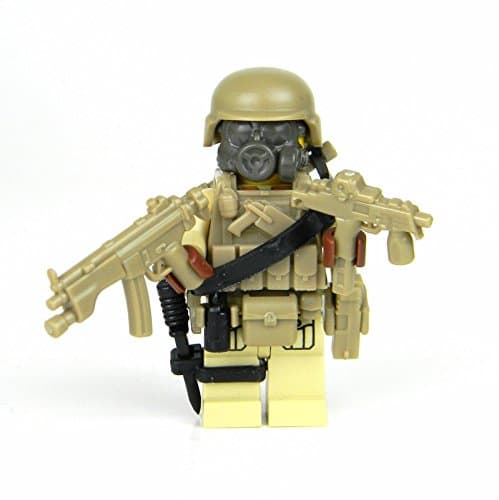 Tan Special Forces Commando (SKU80)- Battle Brick Custom Minifigure