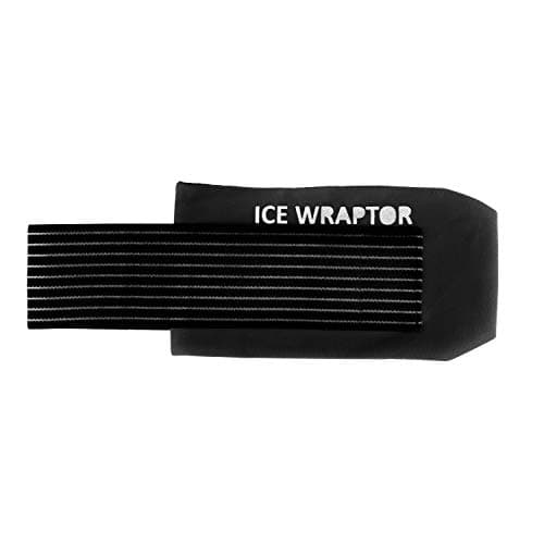 Black Ice Wraptor, Cold Therapy and Compression, Pain Relief from Sore Muscles, for Ice Packs (5” x 10”) ICE Pack NOT Included