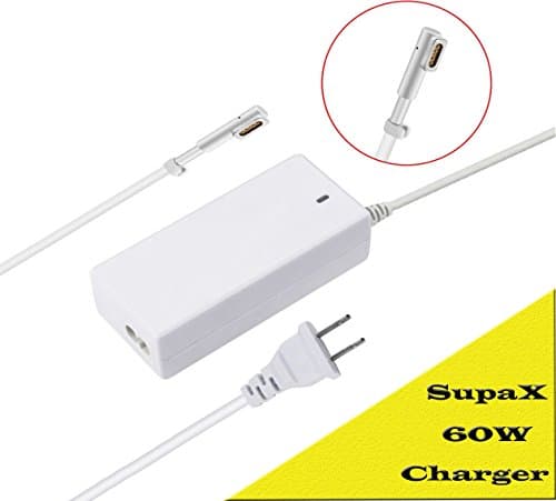SupaX 60W magsafe "L" Shape tip AC Adapter Macbook pro Charger / Replacement for MacBook & Macbook Pro a1181 a1278 a1184 a1330 a1342 a1344
