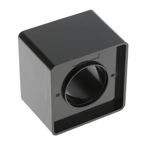 Kcopo Microphone Interview ABS Logo Flag Cube Square Microphone Station Logo Station 4 Sided Shatterproof Black