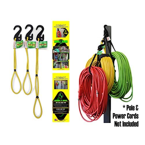 Secure It Quick Hook & Hang Storage & Organization Cords Hang Hoses Cords Ladders Bikes Tools & More An Incredible Organizer (3 Pk Yellow)