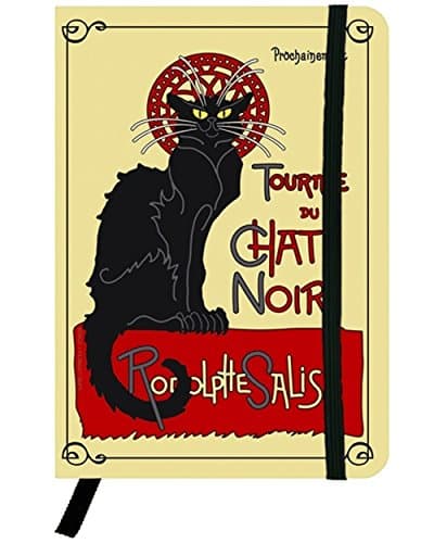 Journal/Notebook - " Chat Noir" Hard Cover 4" x 5 1/2"
