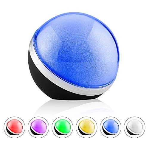 Bluetooth Speakers,Ximfor Portable Wireless Speaker with 6 LED Visual Modes and Build-in Microphone Support Hands-free Function, for iPhone 7 Plus,7,Samsung,HTC and More