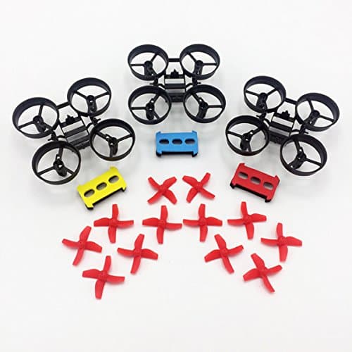 3 E010 Frames with 3 Sets of Red Propellers