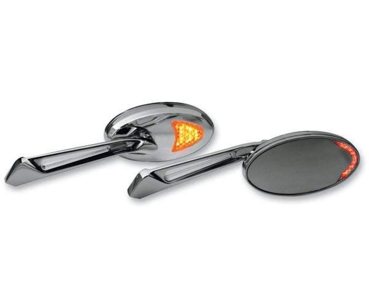 Rivco Products Custom LED Mirror with Front and Rear Accent Lights - Chrome MIRLED