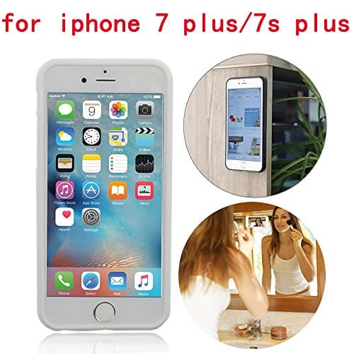 iPhone 7 7s Plus Case, Anti Gravity Selfie Sticky Nano Phone Case for iPhone 7/7s Plus, Magical Nano Can Stick to Glass, Whiteboards, Tile and Smooth Flat Surfaces (Clear 5.5-inch)