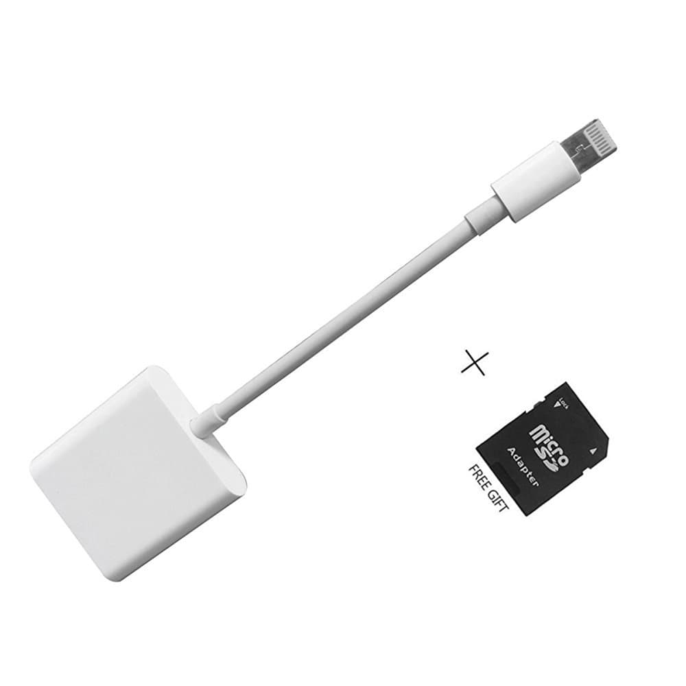 SD Card Reader for iPhone iPad and Android Lightning to Trail and Game Camera Viewer - App Not Required