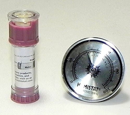 Only Adjustable Humidifier for Musical Instruments Plus Hygrometer (Lilac / Silver) - By Humistat USA