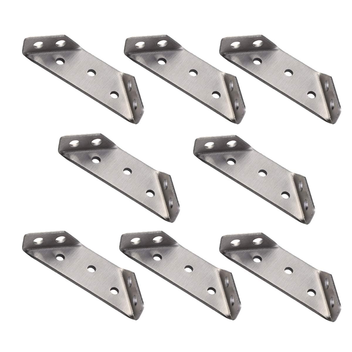 BtibpseStainless Steel Corner Brace Heavy Duty Angle Code 8 Pcs