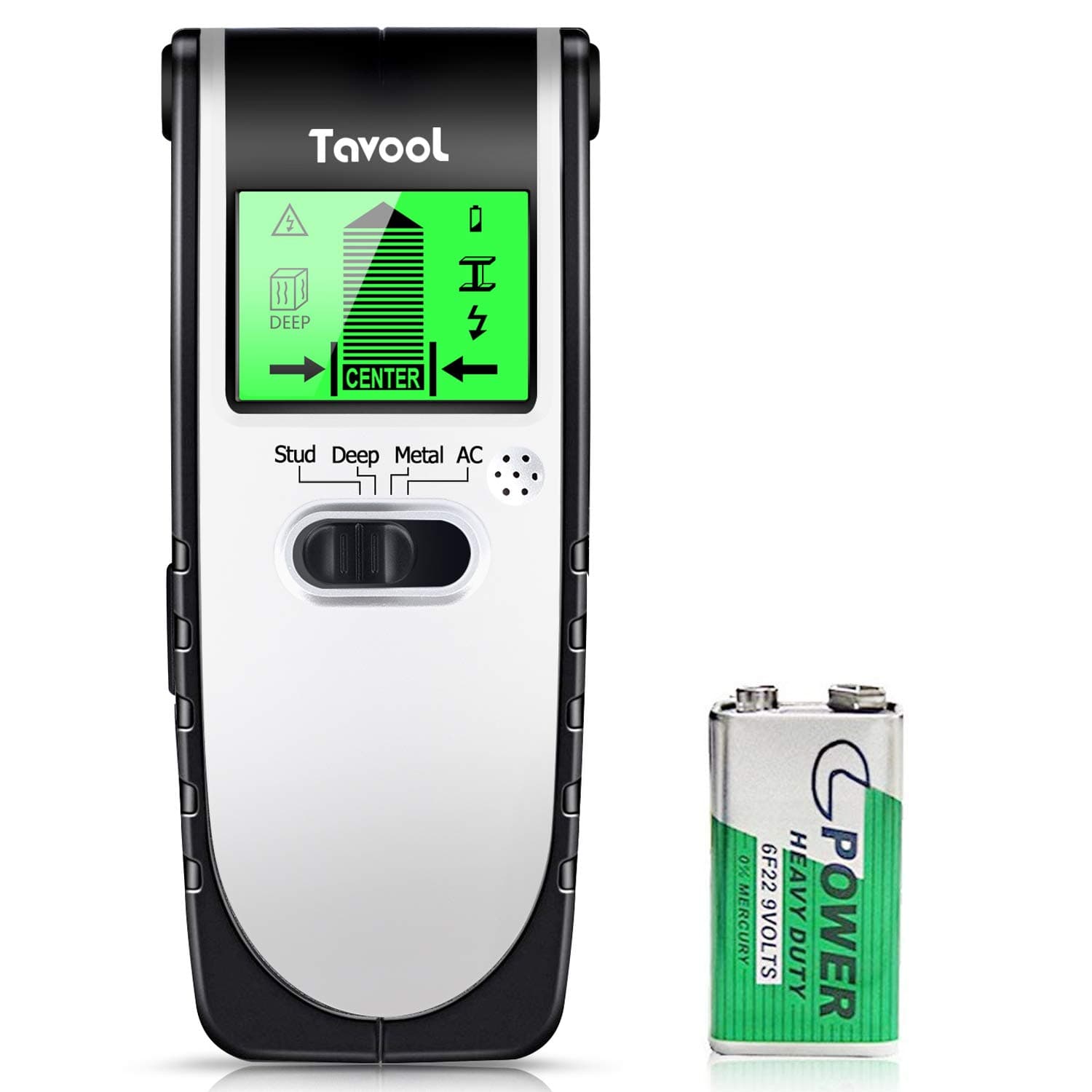 Stud Finder Wall Scanner Detector - 4 in 1 Electronic Stud Sensor Wood Beam Joist Finders Stud Sensor Edge Center Finding with battery LCD Display for Wood Live AC Wire Metal Studs Detection