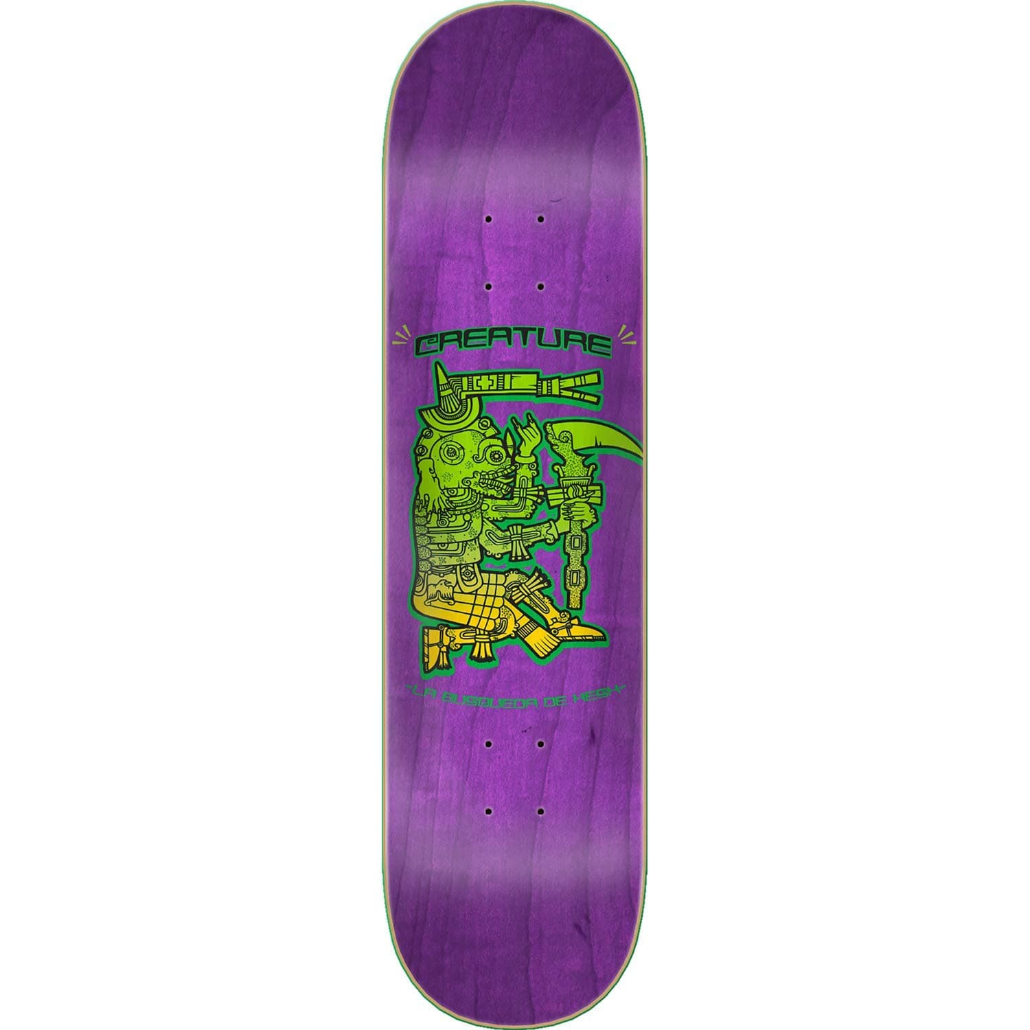 Creature Busqueda De Hesh Skateboard Deck -8.25 Cold Press - Assembled AS Complete Skateboard
